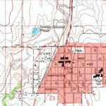United States Geological Survey Sentinel, OK (1984, 24000-Scale) digital map