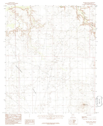 United States Geological Survey Sentinel Peak, AZ (1986, 24000-Scale) digital map
