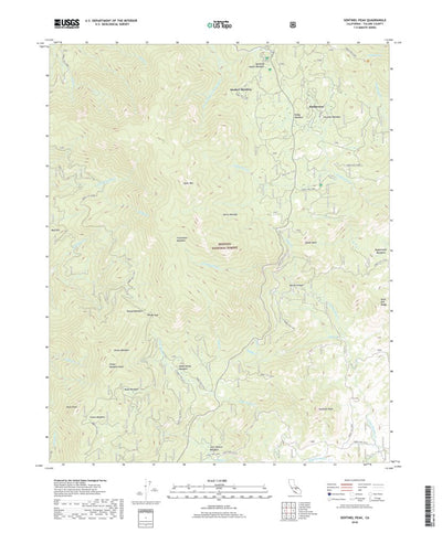 United States Geological Survey Sentinel Peak, CA (2018, 24000-Scale) digital map