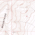 United States Geological Survey Sentinel Rock, NV (1991, 24000-Scale) digital map