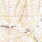 United States Geological Survey Separation Peak, WY (1983, 24000-Scale) digital map
