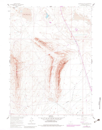 United States Geological Survey Separation Rim, WY (1960, 24000-Scale) digital map