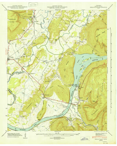 United States Geological Survey Sequatchie, TN (1943, 24000-Scale) digital map