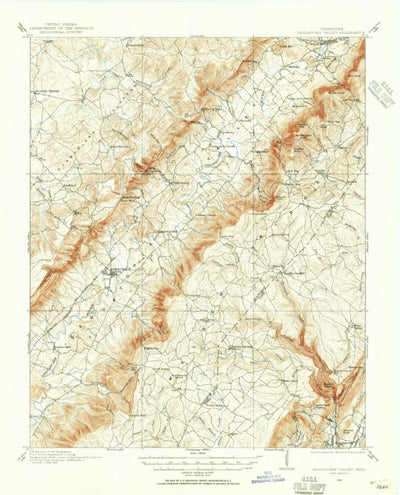 United States Geological Survey Sequatchie Valley, TN (1909, 62500-Scale) digital map