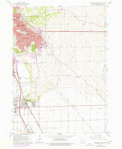 United States Geological Survey Sergeant Bluff, IA (1964, 24000-Scale) digital map