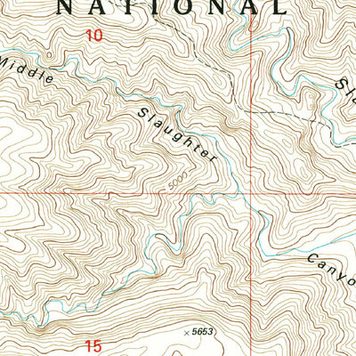 United States Geological Survey Serpentine Bends, NM (2001, 24000-Scale) digital map