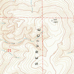United States Geological Survey Service Buttes, OR (1968, 24000-Scale) digital map