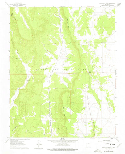 United States Geological Survey Servilleta Plaza, NM (1961, 24000-Scale) digital map