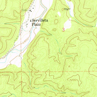 United States Geological Survey Servilleta Plaza, NM (1961, 24000-Scale) digital map