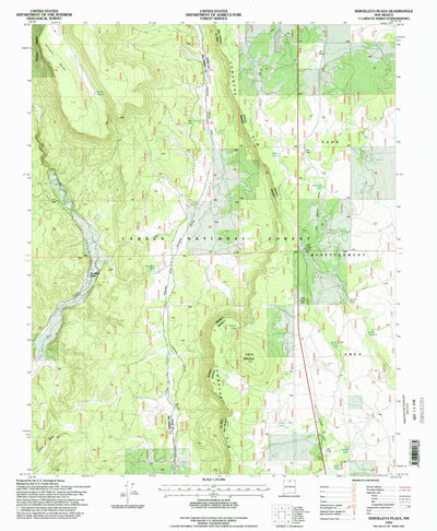 United States Geological Survey Servilleta Plaza, NM (1995, 24000-Scale) digital map