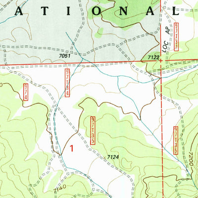 United States Geological Survey Servilleta Plaza, NM (1995, 24000-Scale) digital map