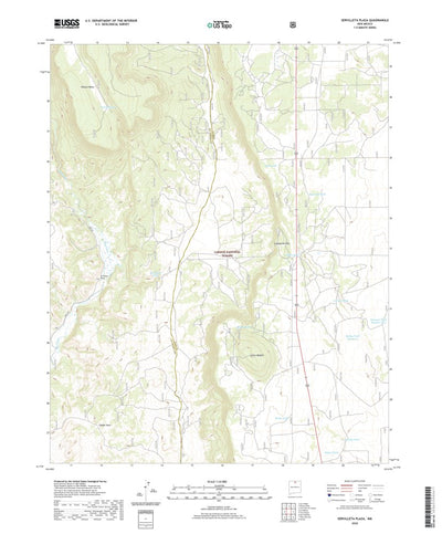 United States Geological Survey Servilleta Plaza, NM (2020, 24000-Scale) digital map
