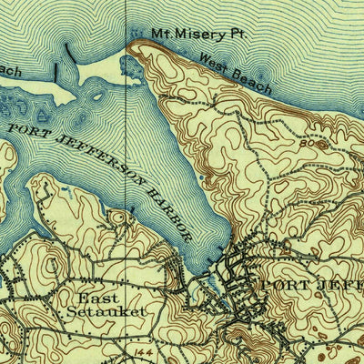 United States Geological Survey Setauket, NY (1904, 62500-Scale) digital map