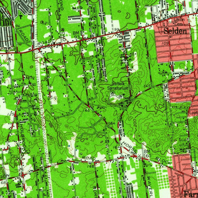 United States Geological Survey Setauket, NY (1956, 62500-Scale) digital map