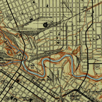United States Geological Survey Settegast, TX (1946, 31680-Scale) digital map