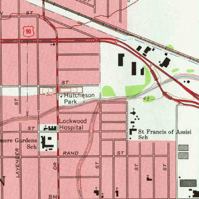 United States Geological Survey Settegast, TX (1967, 24000-Scale) digital map