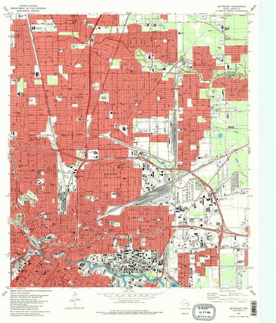 United States Geological Survey Settegast, TX (1982, 24000-Scale) digital map