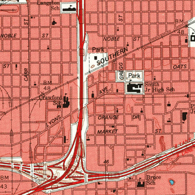 United States Geological Survey Settegast, TX (1982, 24000-Scale) digital map