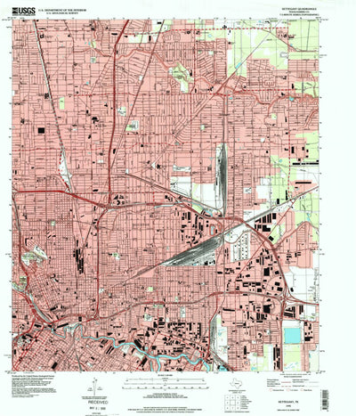 United States Geological Survey Settegast, TX (1995, 24000-Scale) digital map