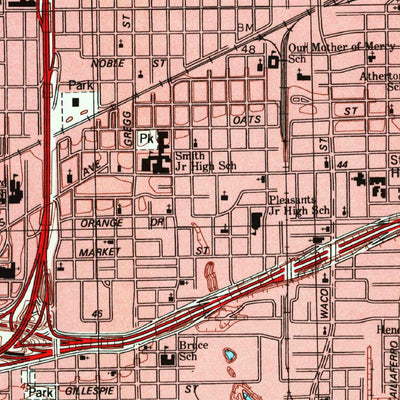 United States Geological Survey Settegast, TX (1995, 24000-Scale) digital map