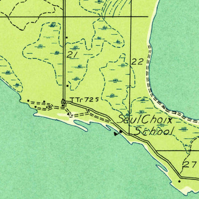 United States Geological Survey Seul Choix Point, MI (1931, 31680-Scale) digital map