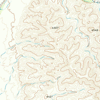 United States Geological Survey Seven Heart Gap NW, TX (1973, 24000-Scale) digital map