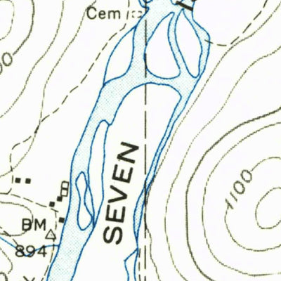 United States Geological Survey Seven Islands, ME (1955, 24000-Scale) digital map