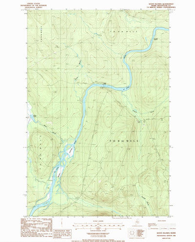 United States Geological Survey Seven Islands, ME (1986, 24000-Scale) digital map