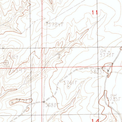 United States Geological Survey Seven L Creek West, WY (1984, 24000-Scale) digital map