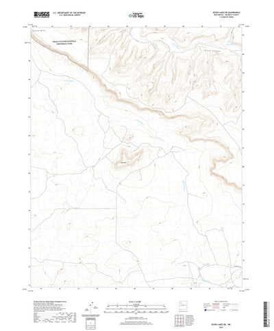 United States Geological Survey Seven Lakes NE, NM (2020, 24000-Scale) digital map