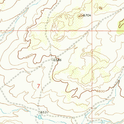 United States Geological Survey Seven Lakes, NM (1970, 24000-Scale) digital map