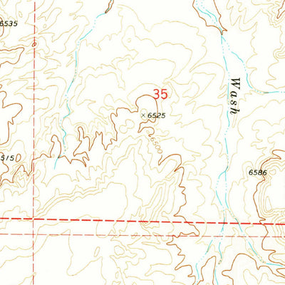 United States Geological Survey Seven Lakes NW, NM (1970, 24000-Scale) digital map