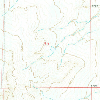 United States Geological Survey Seven Lakes Reservoir, CO (1971, 24000-Scale) digital map