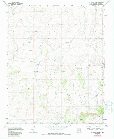 United States Geological Survey Seven Lakes SE, NM (1970, 24000-Scale) digital map