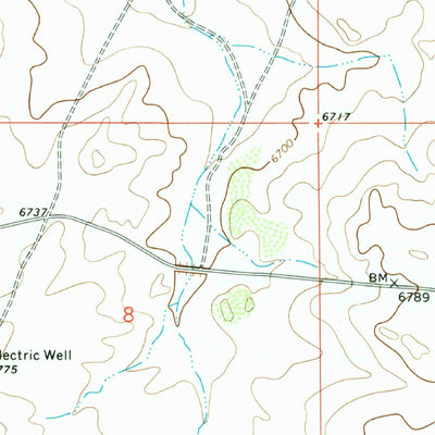 United States Geological Survey Seven Lakes SE, NM (1970, 24000-Scale) digital map