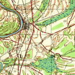 United States Geological Survey Seven Pines, MS (1940, 62500-Scale) digital map