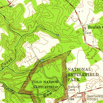 United States Geological Survey Seven Pines, VA (1956, 24000-Scale) digital map