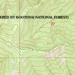 United States Geological Survey Seven Point Mountain, MT (1997, 24000-Scale) digital map