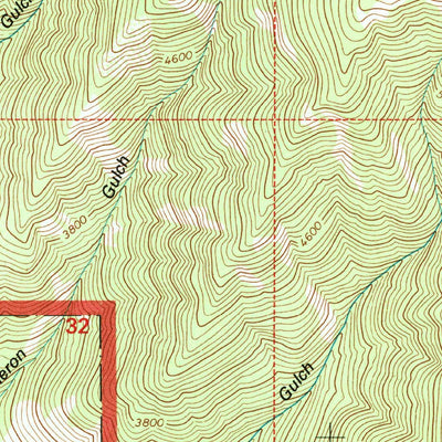United States Geological Survey Seven Point Mountain, MT (1997, 24000-Scale) digital map