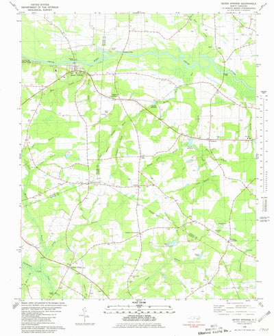 United States Geological Survey Seven Springs, NC (1980, 24000-Scale) digital map