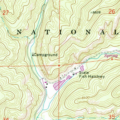 United States Geological Survey Seven Springs, NM (1970, 24000-Scale) digital map