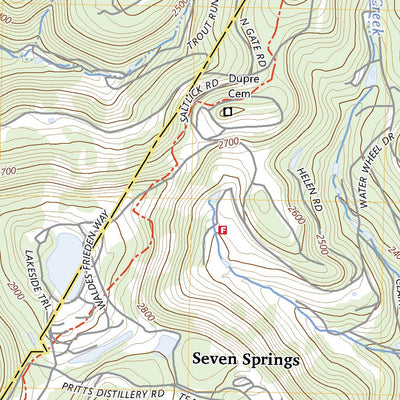 United States Geological Survey Seven Springs, PA (2023, 24000-Scale) digital map