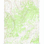 United States Geological Survey Seven Tree Flat, UT-WY (1972, 24000-Scale) digital map