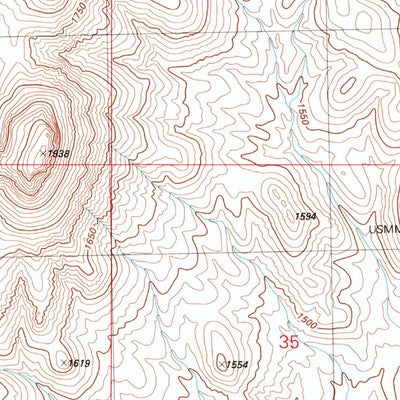 United States Geological Survey Seven Troughs, NV (1981, 24000-Scale) digital map