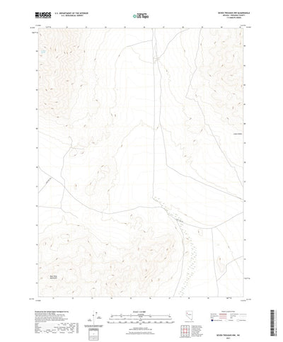 United States Geological Survey Seven Troughs NW, NV (2021, 24000-Scale) digital map