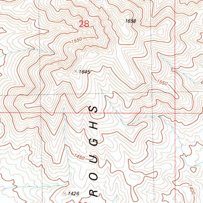 United States Geological Survey Seven Troughs SE, NV (1981, 24000-Scale) digital map