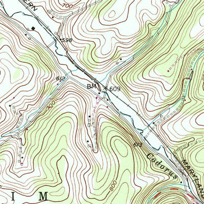 United States Geological Survey Seven Valleys, PA (1953, 24000-Scale) digital map