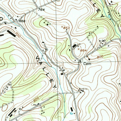 United States Geological Survey Seven Valleys, PA (1999, 24000-Scale) digital map