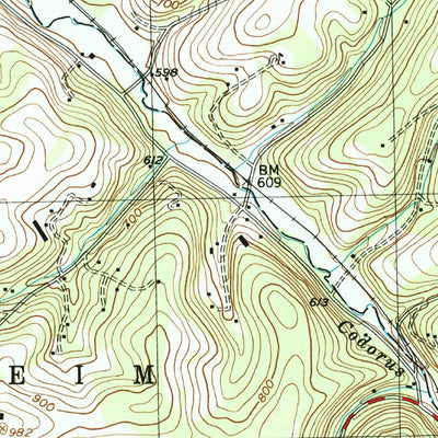 United States Geological Survey Seven Valleys, PA (1999, 24000-Scale) digital map