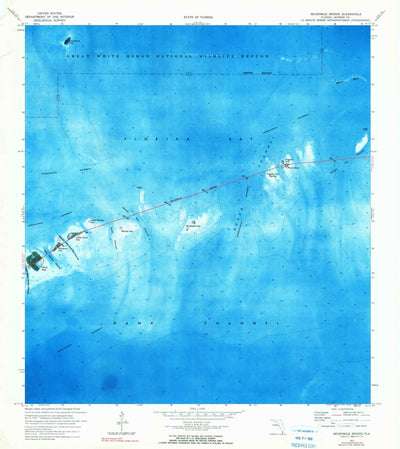 United States Geological Survey Sevenmile Bridge, FL (1972, 24000-Scale) digital map